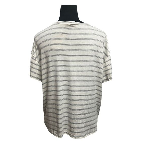 Green Envelope Short Sleeve Top Stripes - Picture 3 of 8